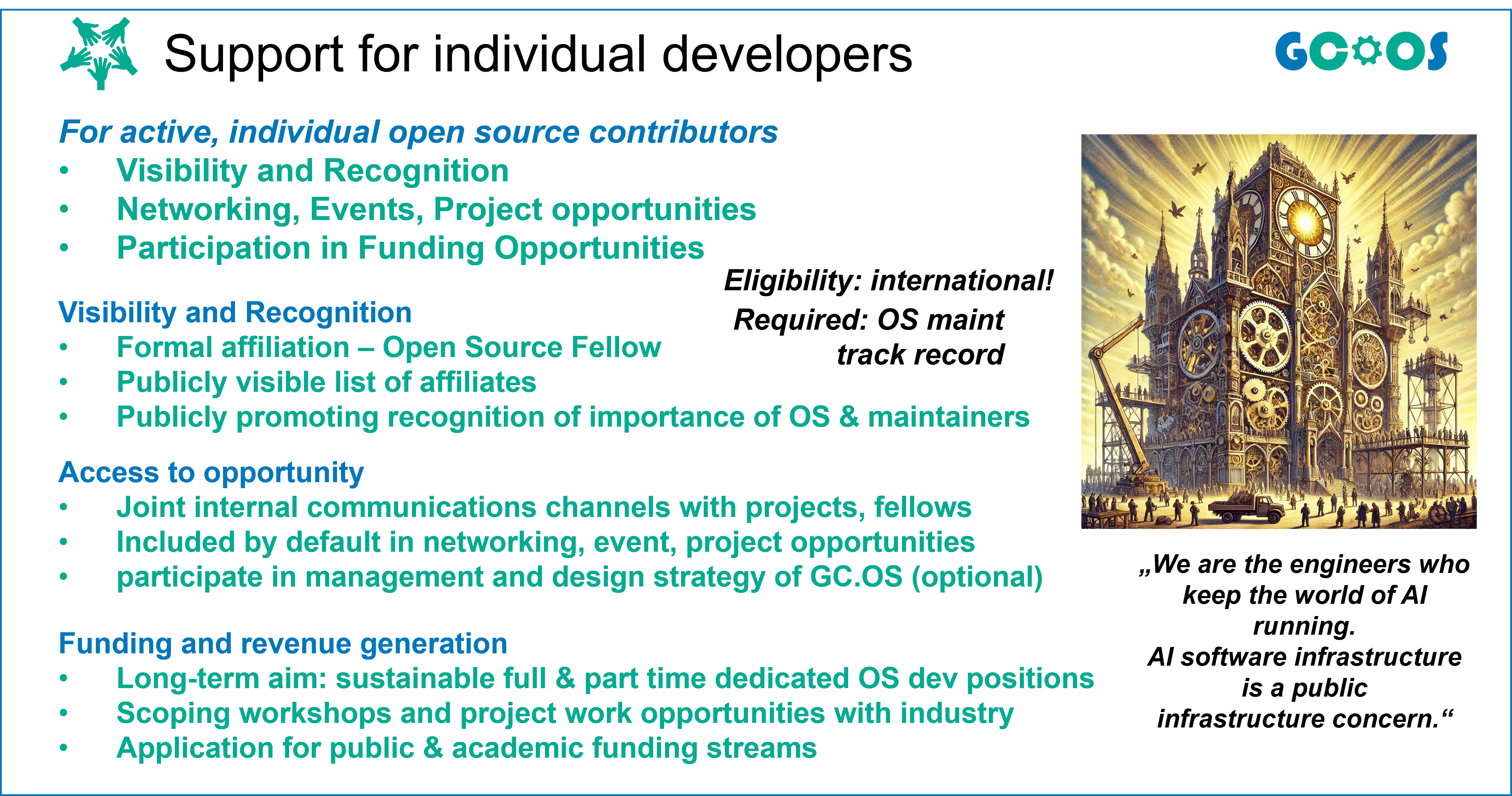 Support for OS Communities 2